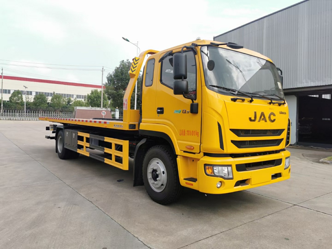 江淮國(guó)六高端一拖二大黃牌清障車